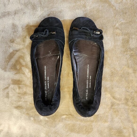 Attilio Giusti Black suede, ballet flats - Picture 5 of 7